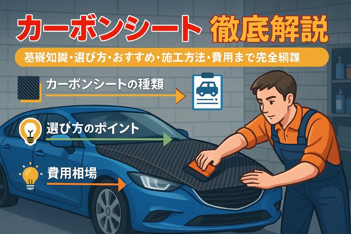 カーラッピングのカーボンシート基礎と選び方徹底解説！おすすめシート 